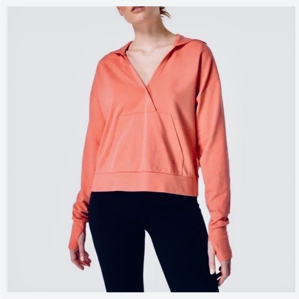 Sweaty Betty Coral After Class Pullover Hoodie